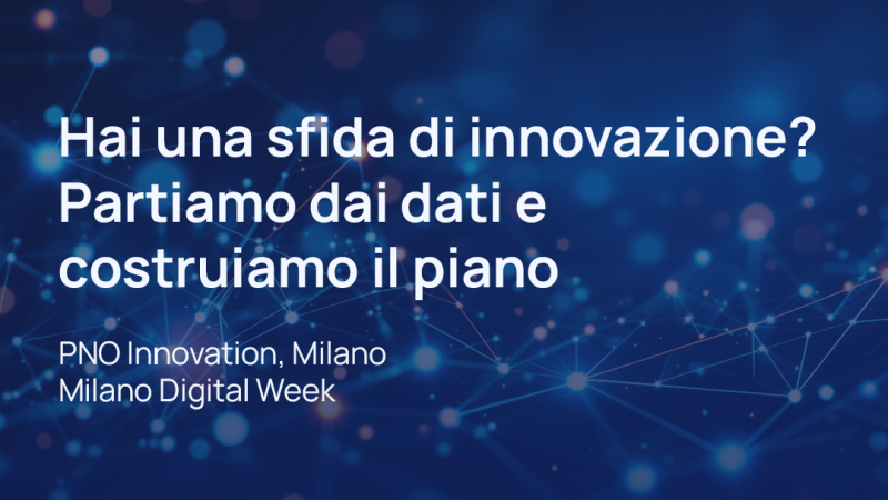 Il 01.10 partecipa al Laboratorio di Innovazione di PNO